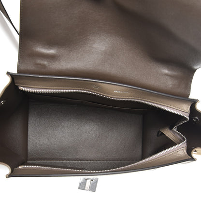 Celine Drummed Calfskin Suede Small Trapeze Souris 6 of 8