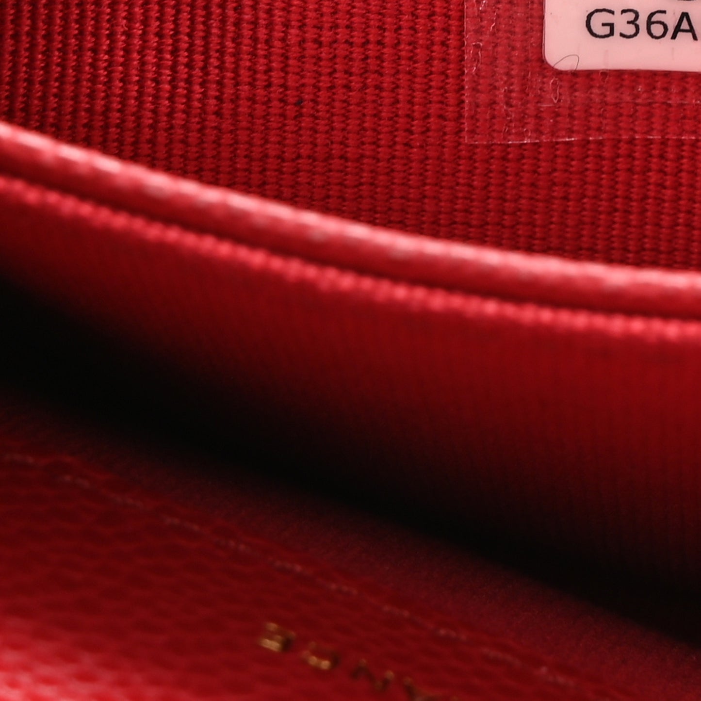 Caviar Quilted Flap Card Holder Wallet Red