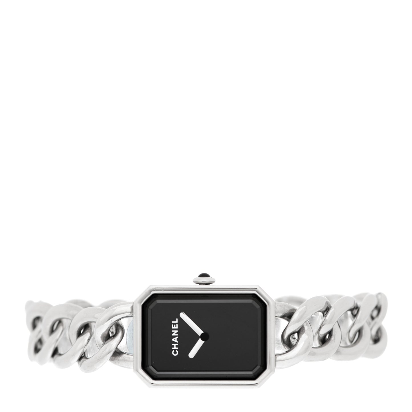 Stainless Steel 20mm Chain Premiere Quartz Watch Black