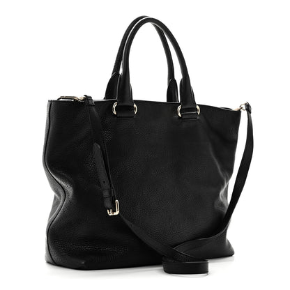 Prada Vitello Daino Shopping Tote Black 3 of 9