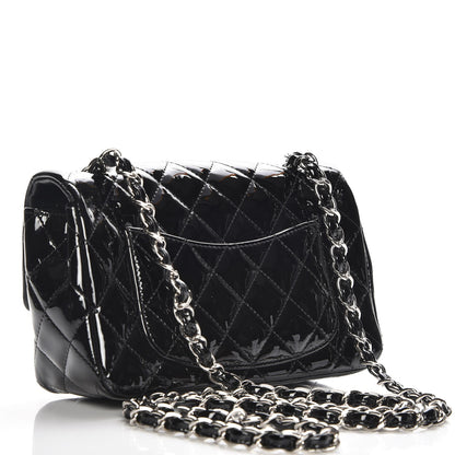 Chanel Patent Calfskin Quilted Mini Rectangular Flap Black 3 of 7