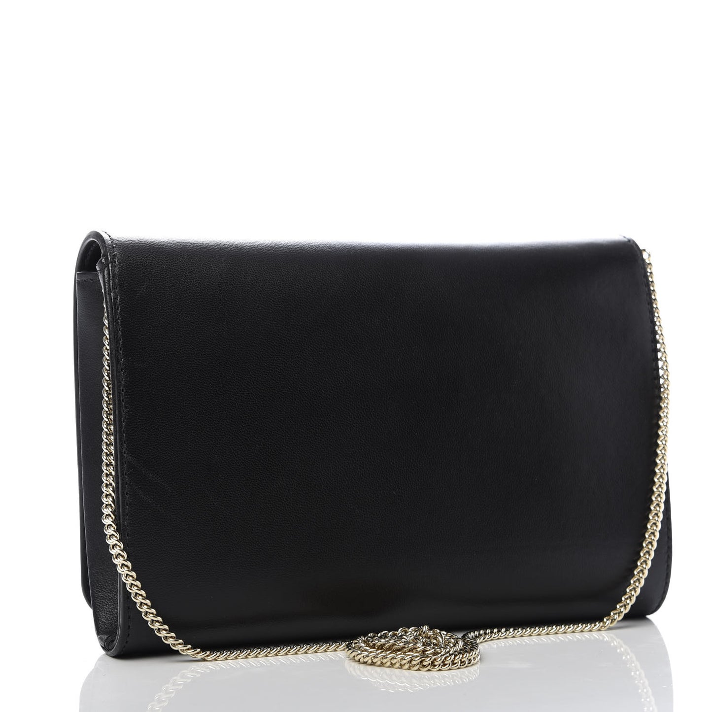 Vitello Palazzo Medusa Evening Clutch Bag Black