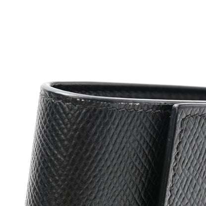 Celine Grained Calfskin Small Multifunction Folded Wallet Black 10 of 10