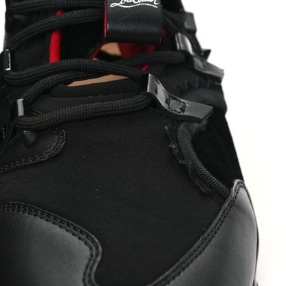 Christian Louboutin Neoprene Calfskin Mens Red Runner Flat Sneakers 42 Black 8 of 8