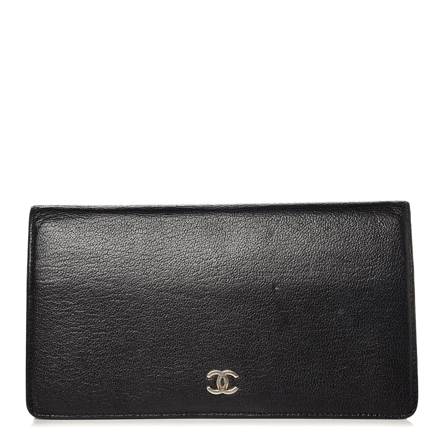 Goatskin Yen Wallet Black