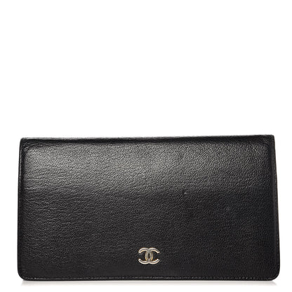 Chanel Goatskin Yen Wallet Black 1 of 13
