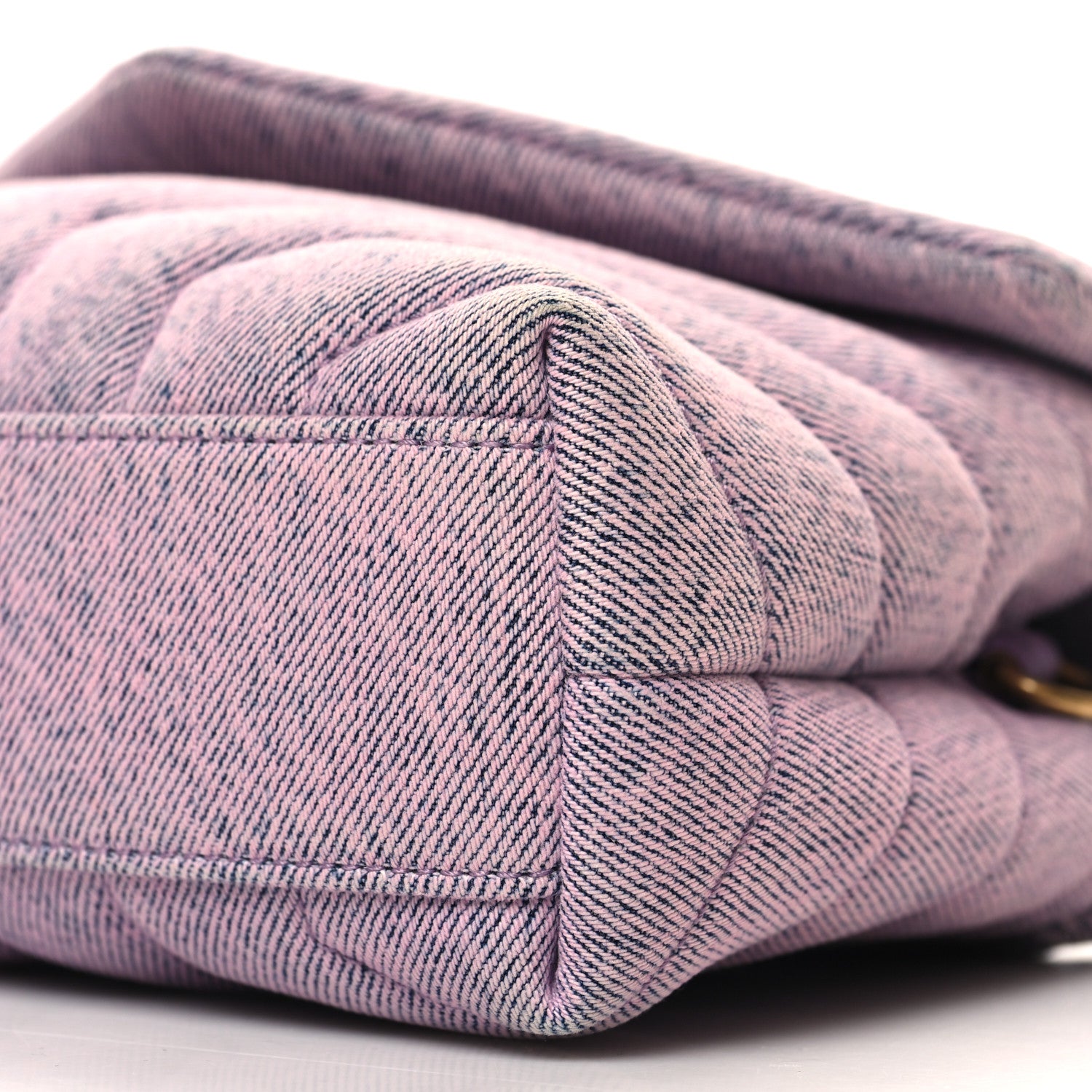 Saint Laurent Denim Y Quilted Monogram Toy Loulou Crossbody Bag Bleached Lilac 11 of 11