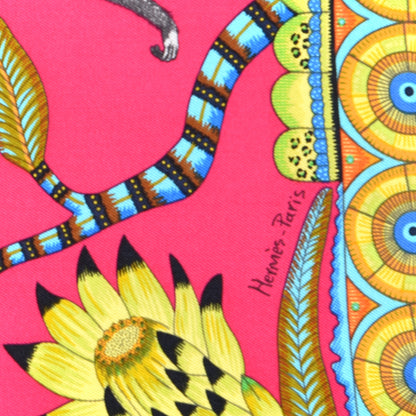 Hermes Silk The Savana Dance Pocket Square 2 of 3