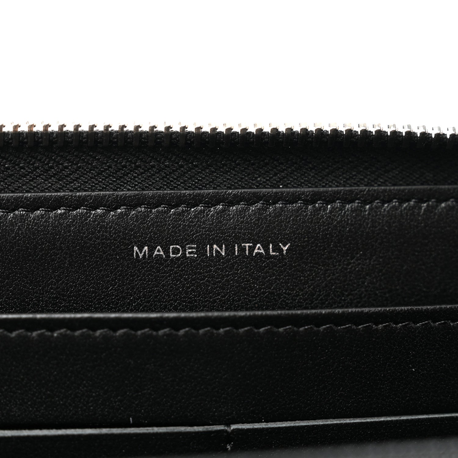 Chanel Iridescent Lambskin Camellia Embossed Large Zip Around Gusset Wallet Black 7 of 9