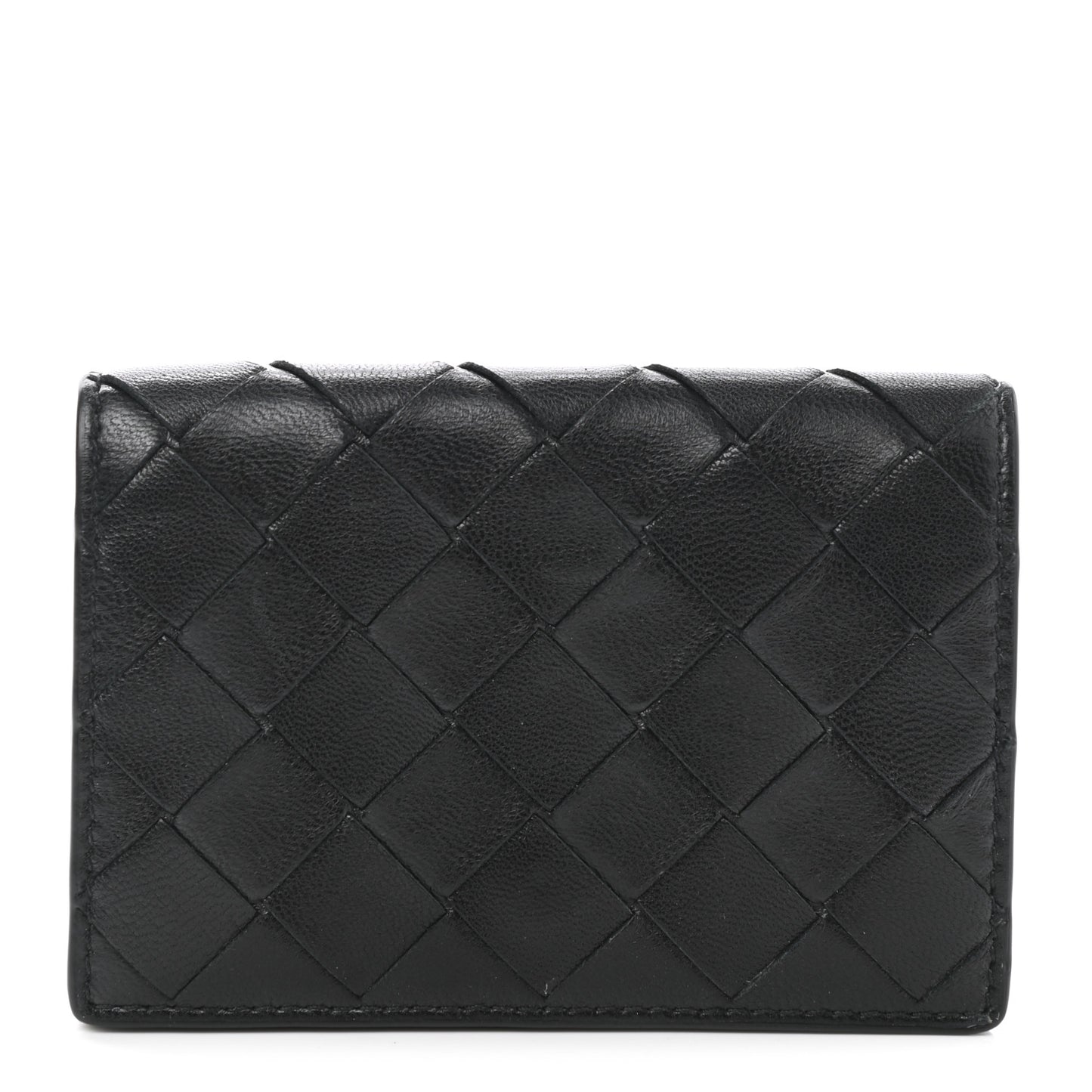 Nappa Intrecciato Card Holder Black