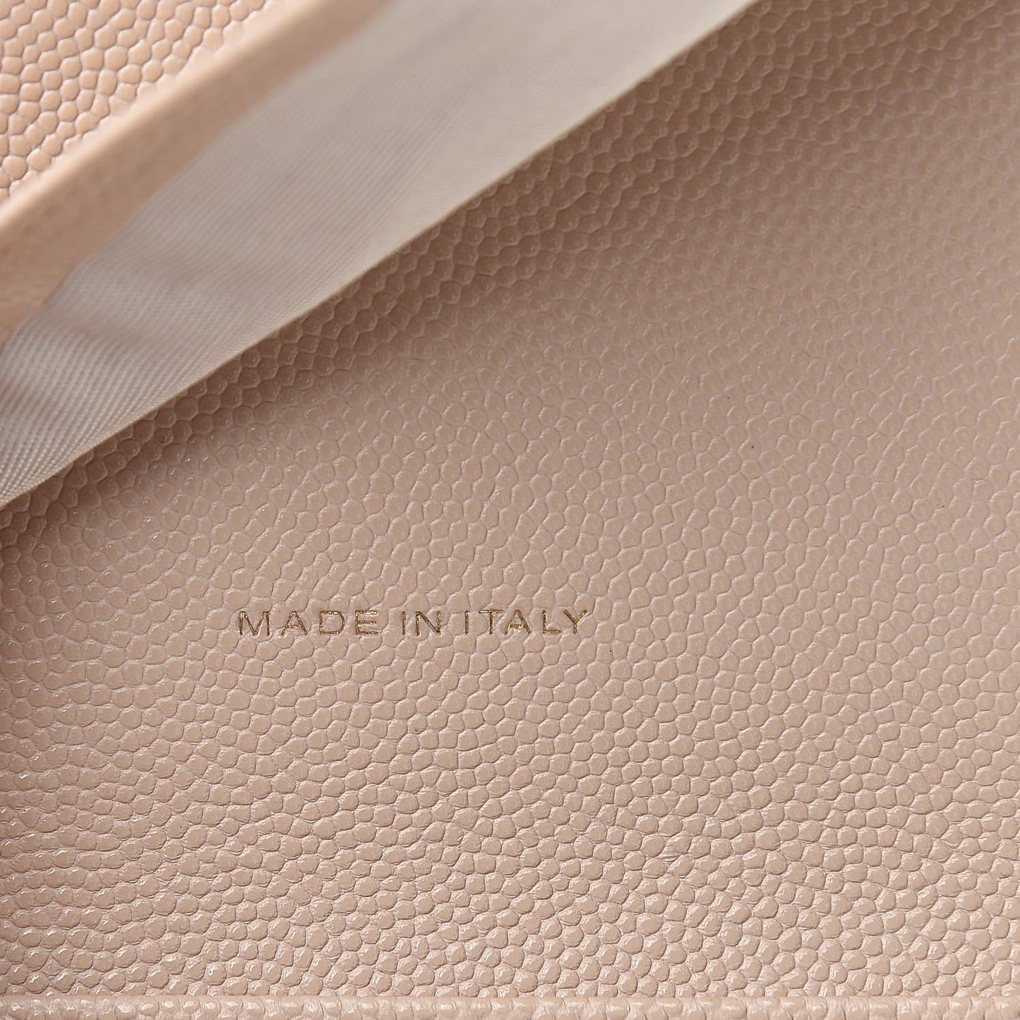 Caviar Timeless CC Compact Flap Wallet Beige