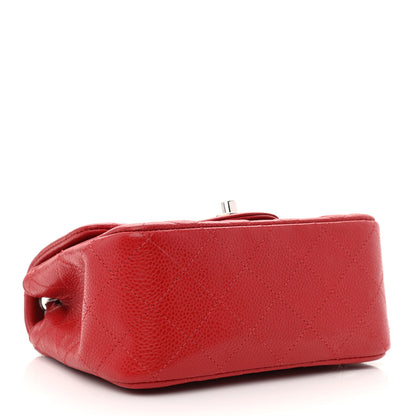 Chanel Caviar Quilted Mini Square Flap Red 4 of 11
