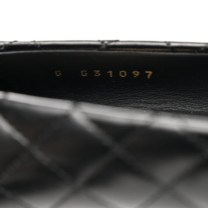 Chanel Calfskin Quilted Cap Toe Camellia Pumps 37 Black 6 of 9