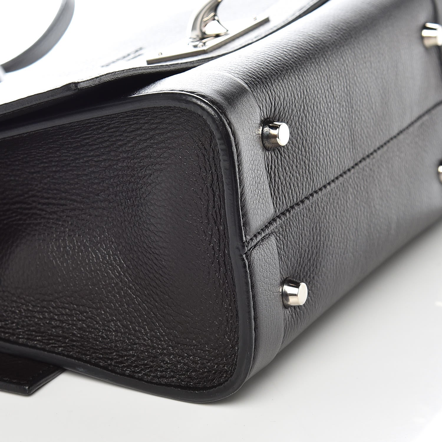 Givenchy Grained Calfskin Mini Shark Lock Satchel Black 5 of 9