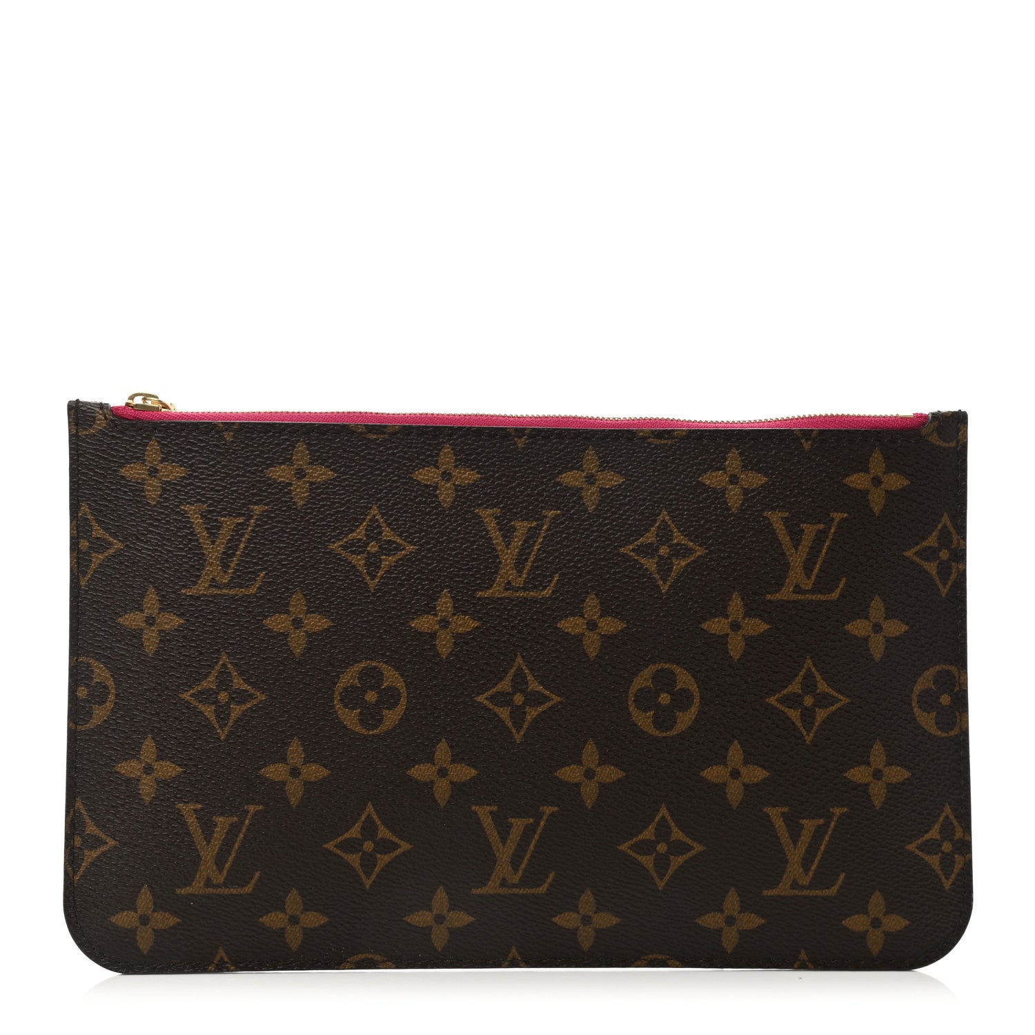 Louis Vuitton Monogram Neverfull MM GM Pochette Fuchsia 1 of 7