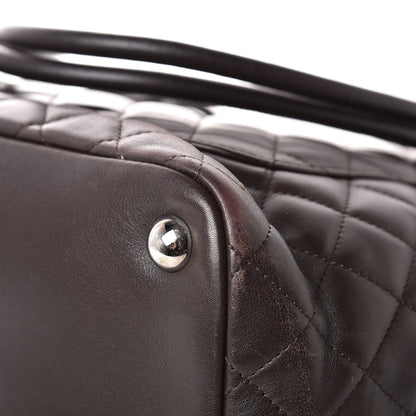 Chanel Calfskin Quilted Large Cambon Tote Brown 11 of 13