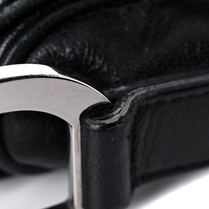 Christian Dior Calfskin Saddle Bag Black 25 of 25