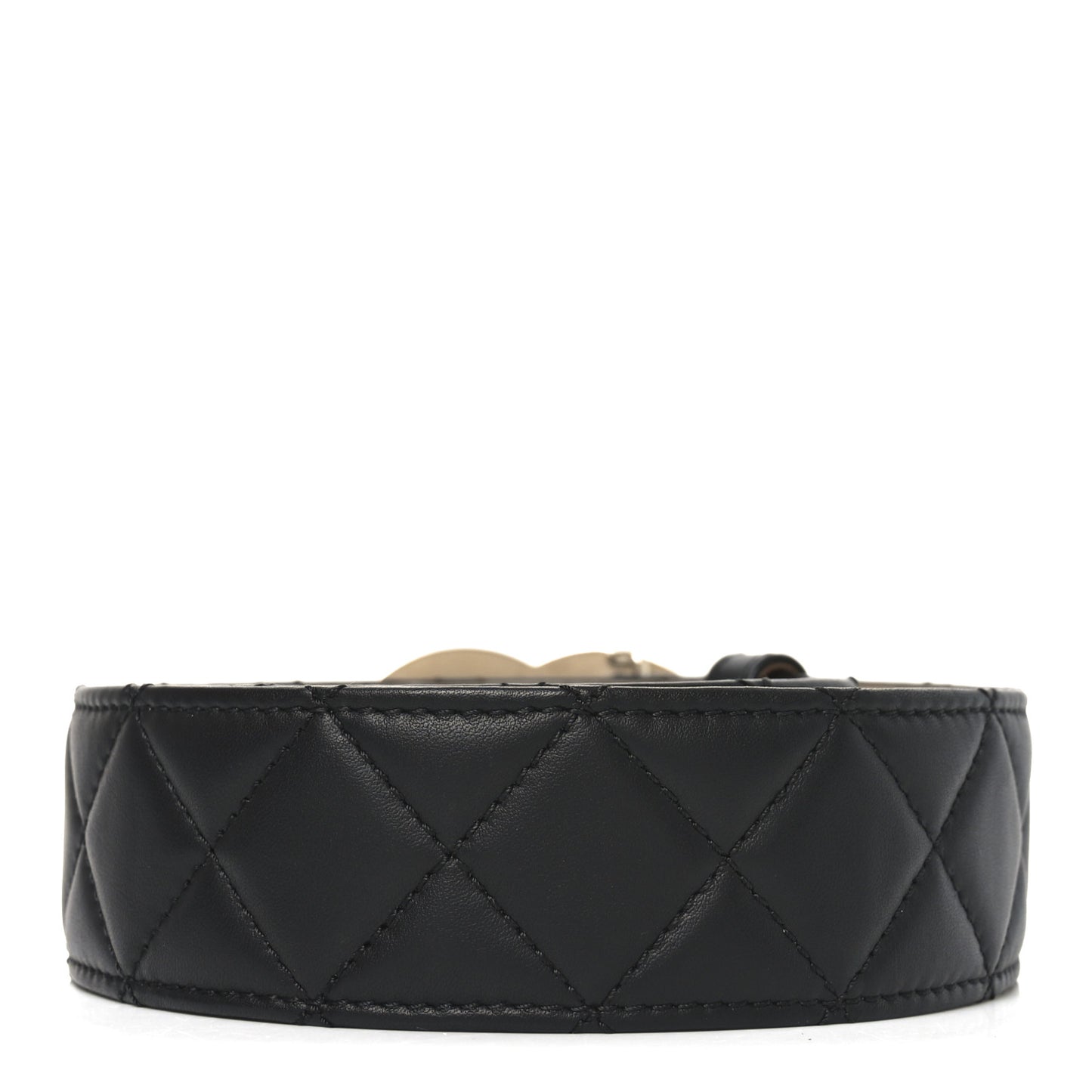Lambskin Quilted CC Belt 95 38 Black