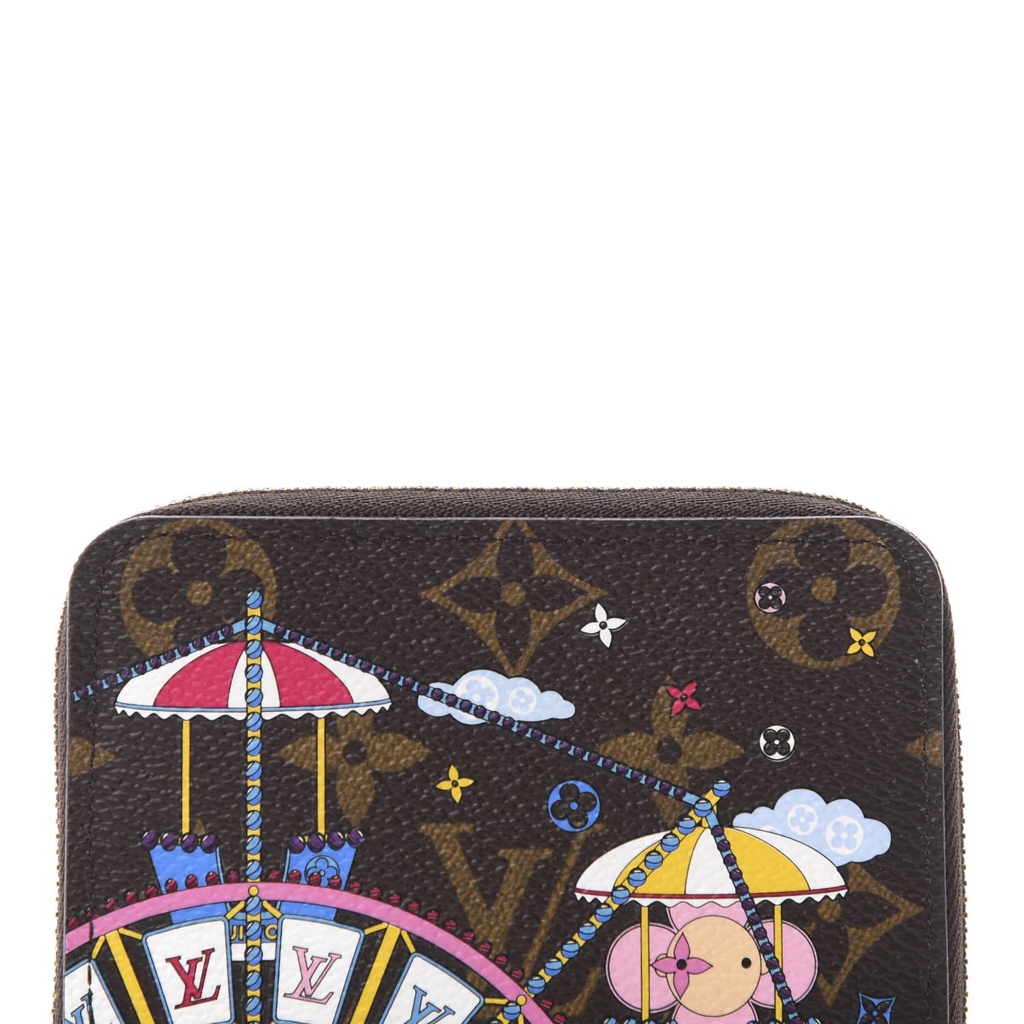 Monogram 2020 Christmas Animation Big Wheel Zippy Coin Purse Rose Ballerine