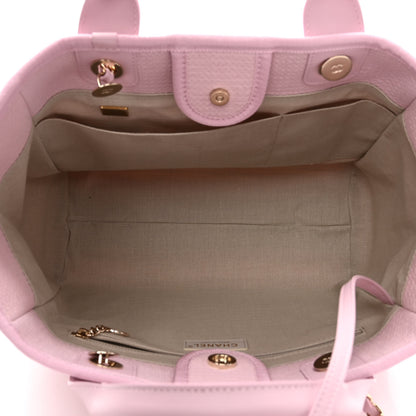 Chanel Mixed Fibers Small Deauville Tote Light Pink 6 of 11