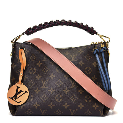 Louis Vuitton Monogram Beaubourg Hobo Mini Bordeaux Red Peach Safran Blue Jean Blue 2 of 10
