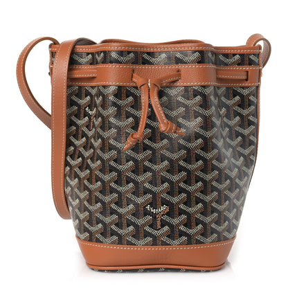 Goyard Goyardine Petit Flot Bucket Bag PM Black Gold 1 of 6