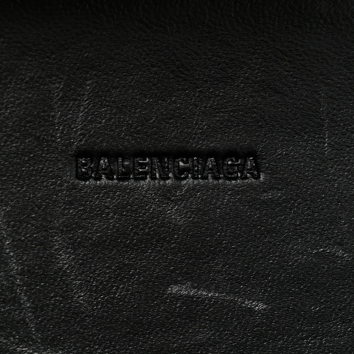Balenciaga Recycled Plastic Embossed Lunch Box Top Handle Bag Black 7 of 11