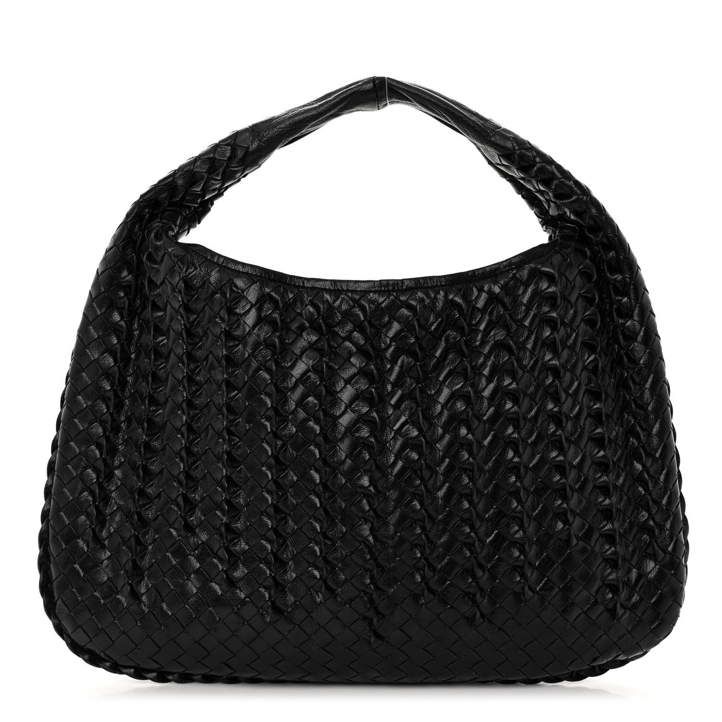 Nappa Intrecciato Medium Tornabuoni Hobo Black