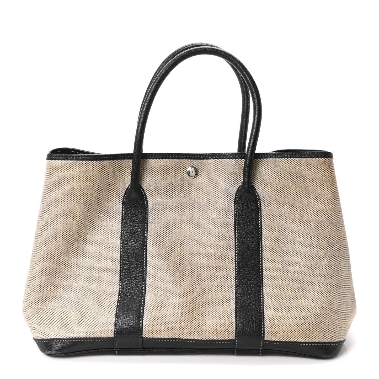 Toile H Buffle Skipper Garden Party 36 MM Tote Black