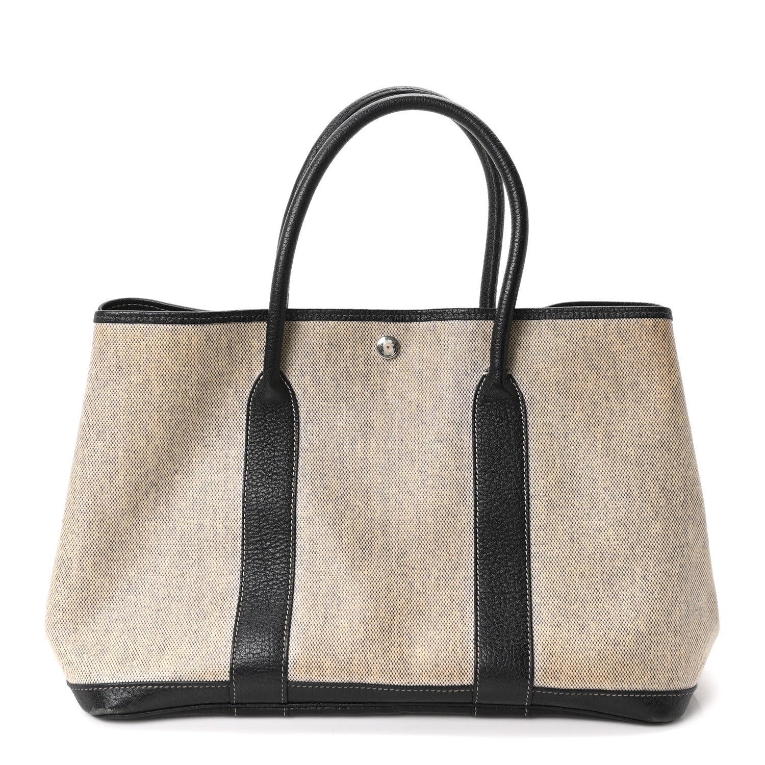 Hermes Toile H Buffle Skipper Garden Party 36 MM Tote Black 1 of 9