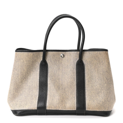 Hermes Toile H Buffle Skipper Garden Party 36 MM Tote Black 1 of 9