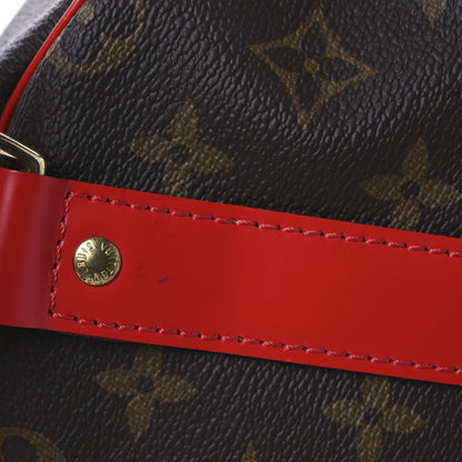 Louis Vuitton Calfskin Monogram Keepall Bandouliere 50 Coquelicot 13 of 13