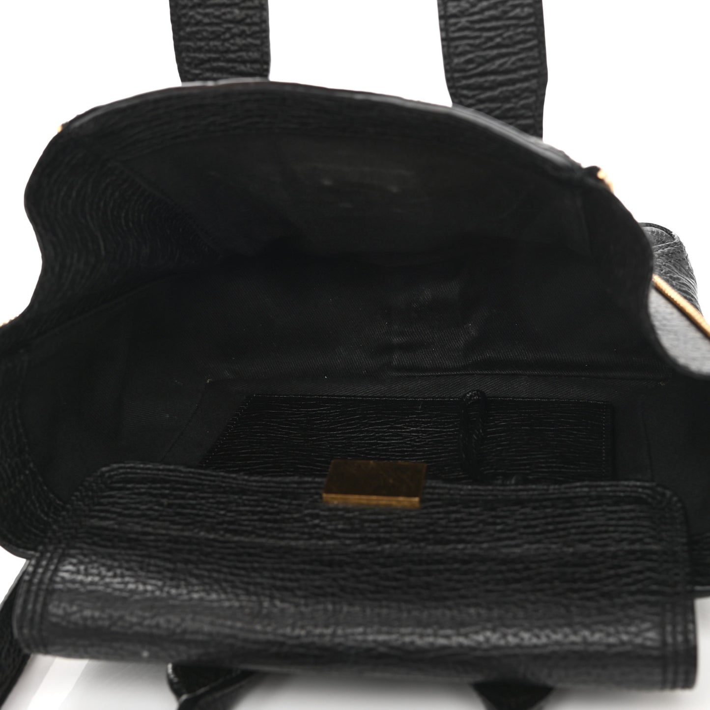 Textured Calfskin Mini Pashli Satchel Black