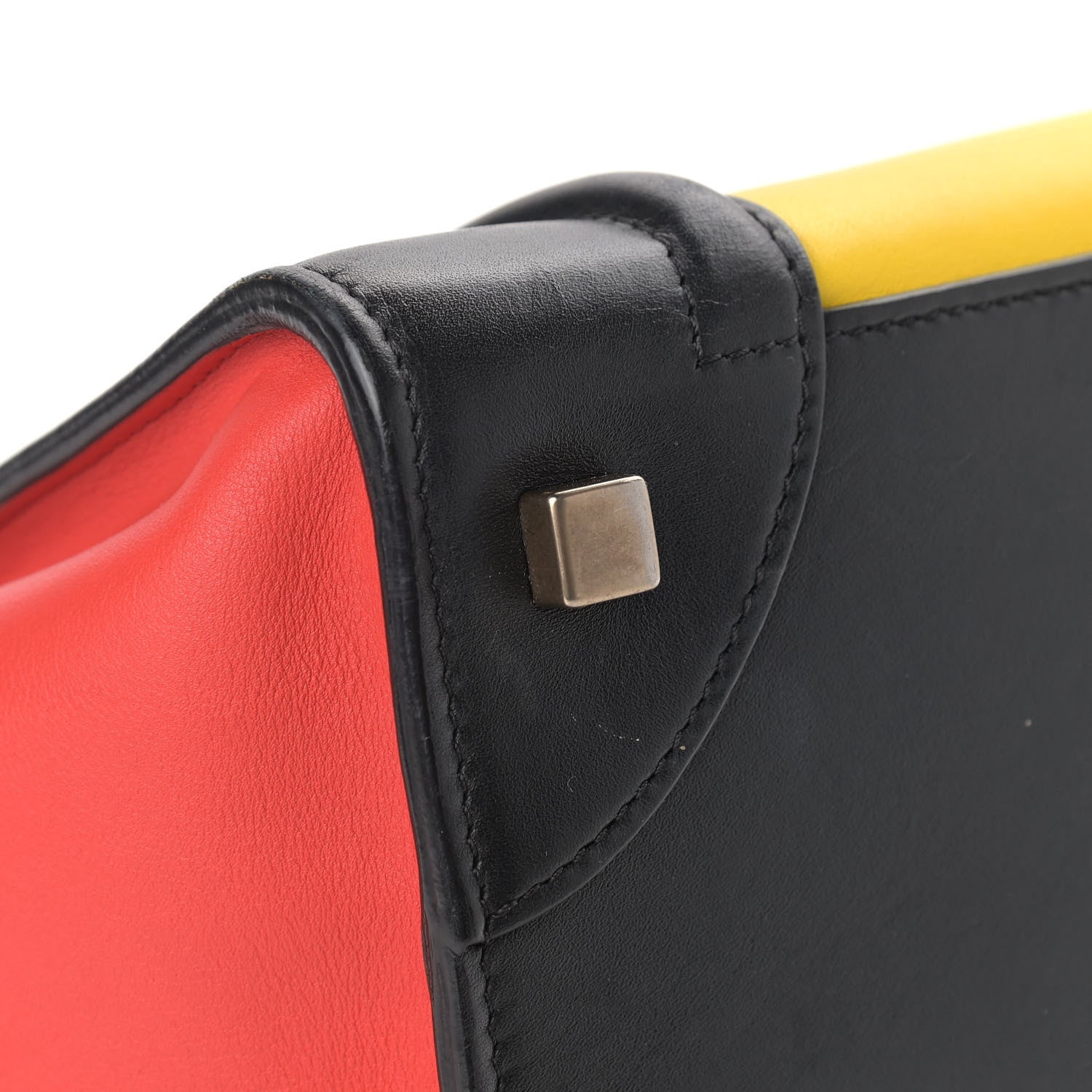 Celine Smooth Calfskin Mini Tri-Color Luggage Sunflower 15 of 21