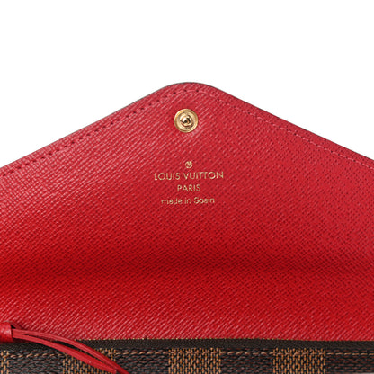 Louis Vuitton Damier Ebene Josephine Wallet Red 8 of 16