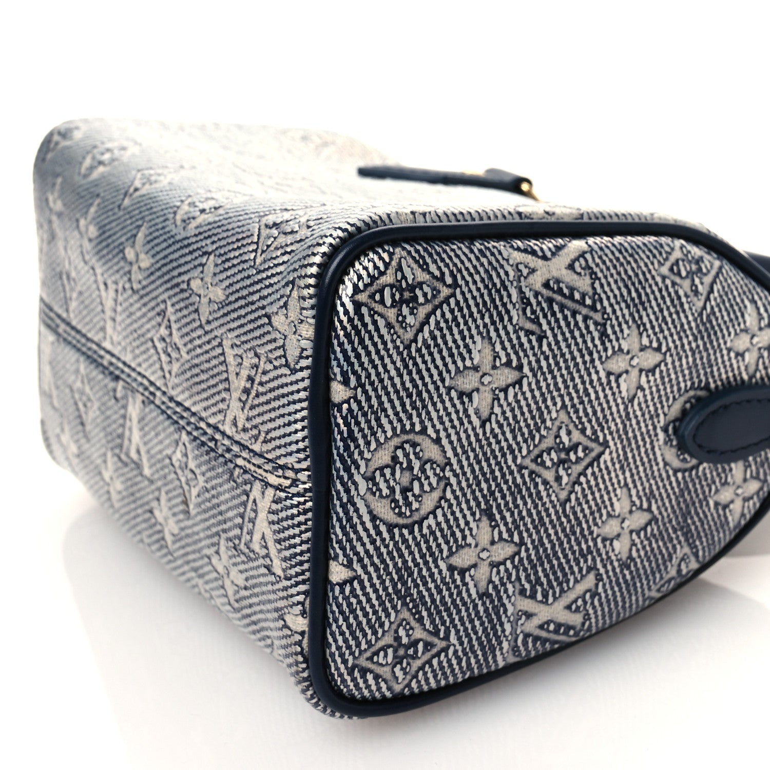 Louis Vuitton Monoglam Speedy Bandouliere 20 Blue 9 of 10