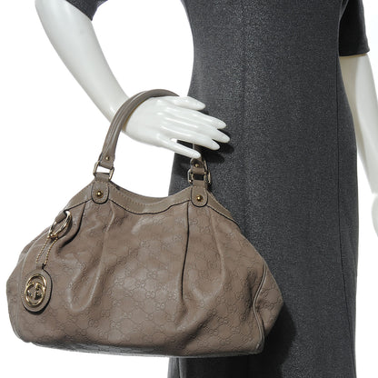 Gucci Guccissima Medium Sukey Tote Rose Beige 2 of 9