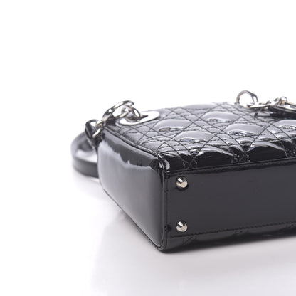 Christian Dior Patent Cannage Mini Lady Dior Black 9 of 11