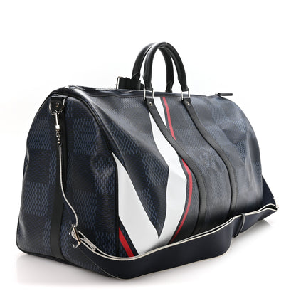 Louis Vuitton Damier Cobalt America's Cup Regatta Keepall Bandouliere 55 2 of 9