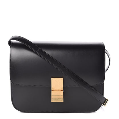 Celine Box Calfskin Medium Classic Box Flap Bag Black 1 of 11