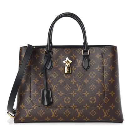 Louis Vuitton Monogram Flower Tote Black 1 of 9