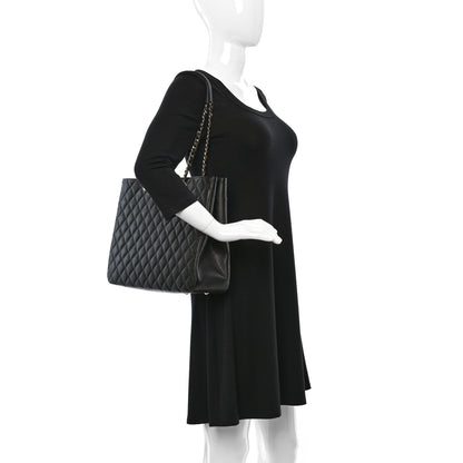 Chanel Caviar Quilted Large Shopping Tote Black 2 of 8
