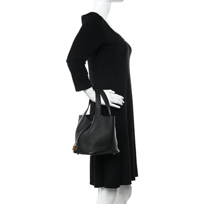 Hermes Taurillon Clemence Picotin Lock 18 PM Black 2 of 12