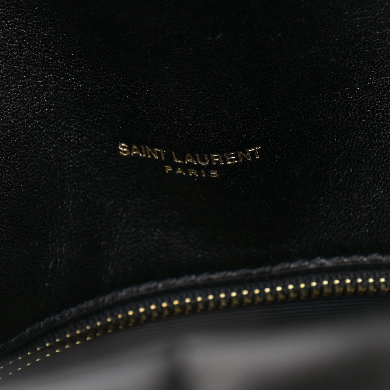 Saint Laurent Lambskin Quilted Medium Loulou Puffer Monogram Chain Satchel Black 7 of 10