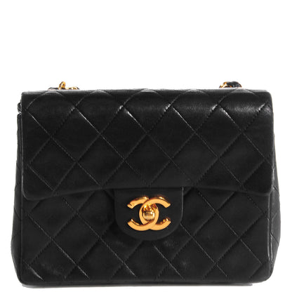 Chanel Lambskin Quilted Mini Square Flap Black 1 of 8