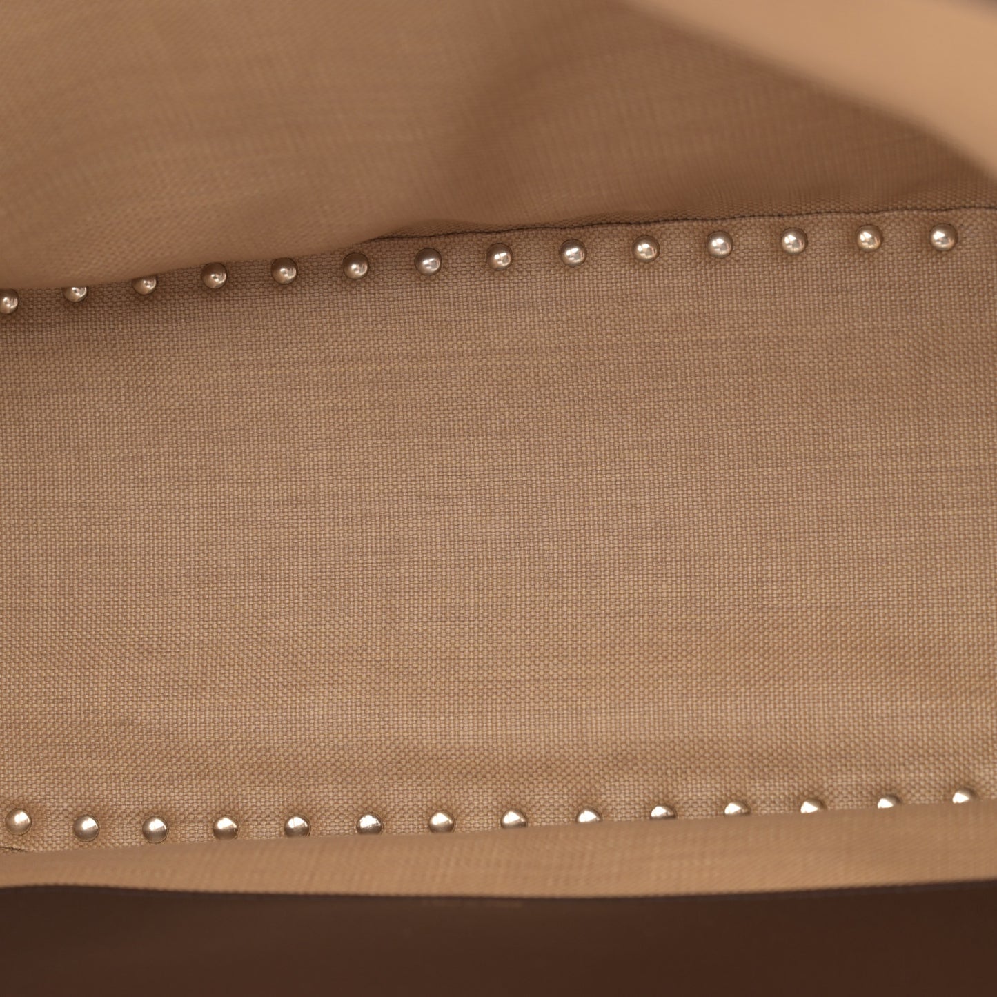 Synthetic Raffia Calfskin Rockstud Garden Tote Bag Tobacco Cacao