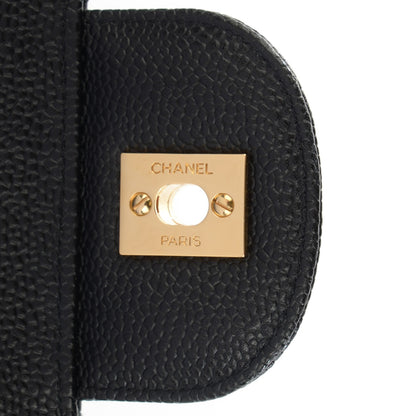 Chanel Caviar Quilted Jumbo Double Flap Black 7 of 9