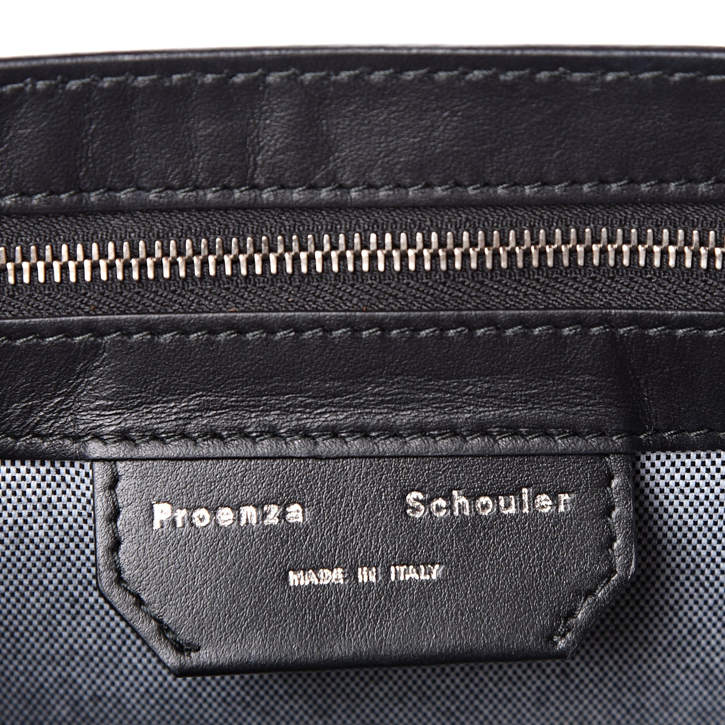 Metallic Python Calfskin Embossed Tiny PS1 Satchel Rose Gold