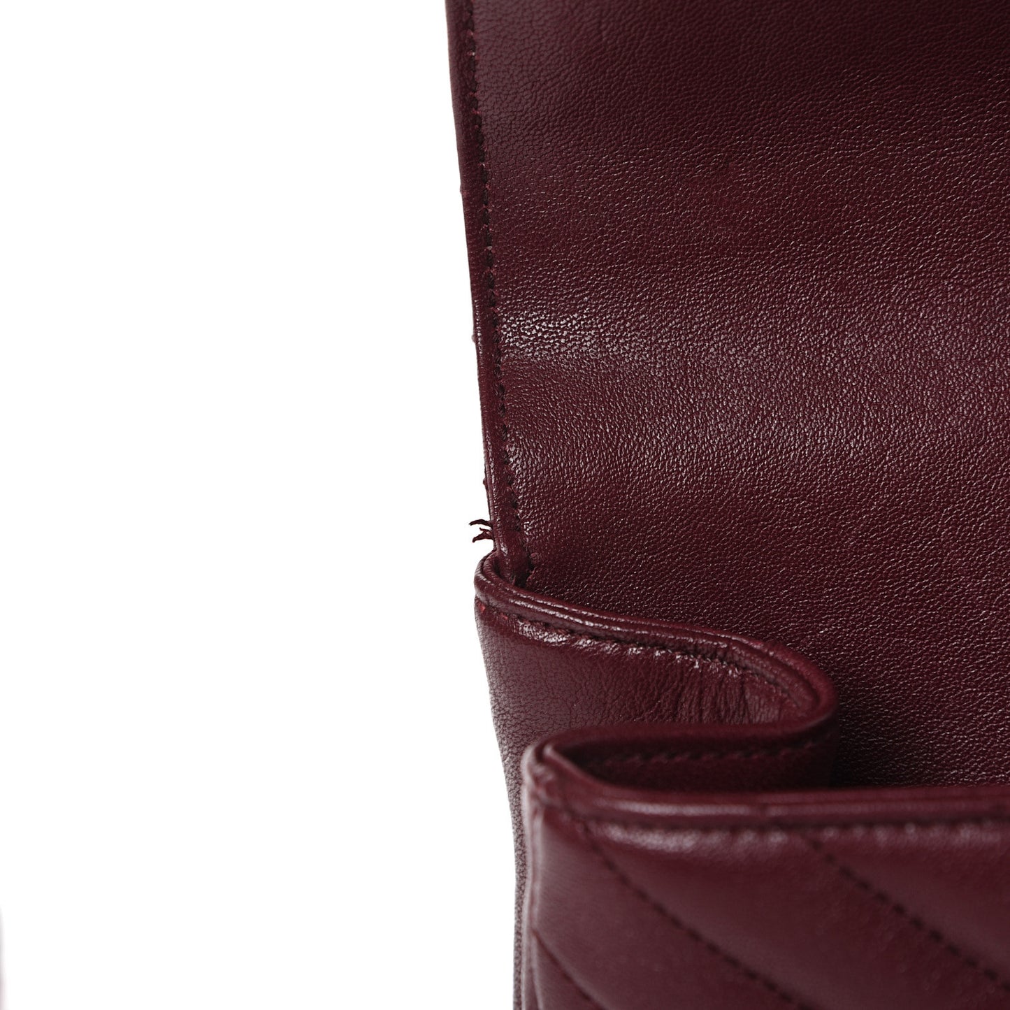 Sheepskin Matelasse Chevron Monogram Medium College Bag Rouge Legion