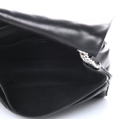 Chanel Lambskin Quilted Jumbo Icons Secret Label Flap Black 5 of 13
